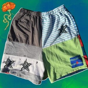 Upcyled patchwork polo Ralph Lauren shorts size S